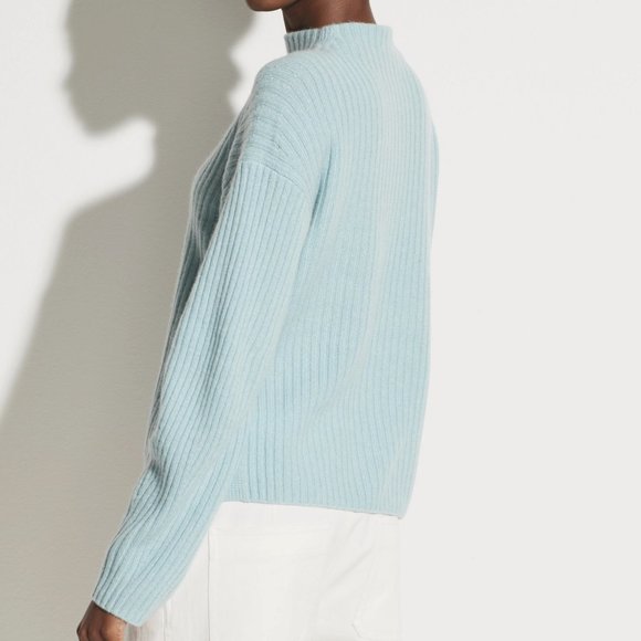 NWT Vince Wool Cashmere Mock Neck Sweater - Picture 6 of 16